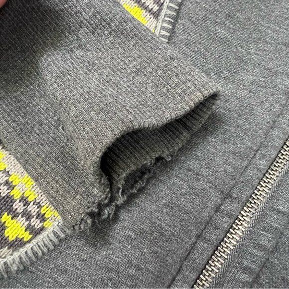 Lululemon Special Edition Fair Isle Scuba Hoodie Jacket Size 6 Green Gray EUC - Picture 14 of 16